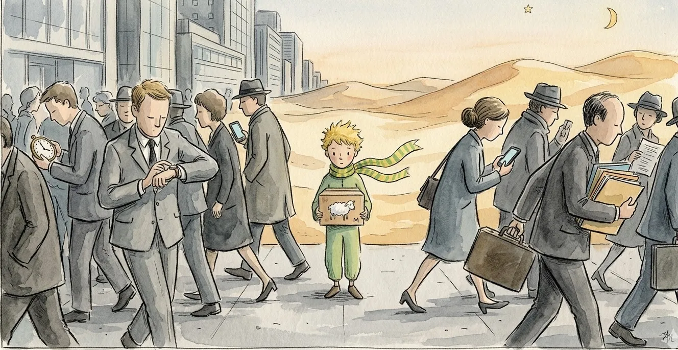 metáfora do vazio emocional inspirada em O Pequeno Príncipe